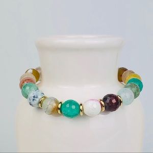 AGATE | Agate Gemstone Beaded Bracelet